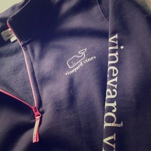 Vineyard Vines Quarter Zip Navy Sweater